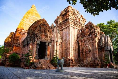 Preview: the towers of Po Nagar near Nha Trang in Vietnam. Towers were built by the Cham civilization