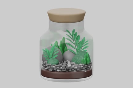 Preview: Enclosed terrarium habitat decoration