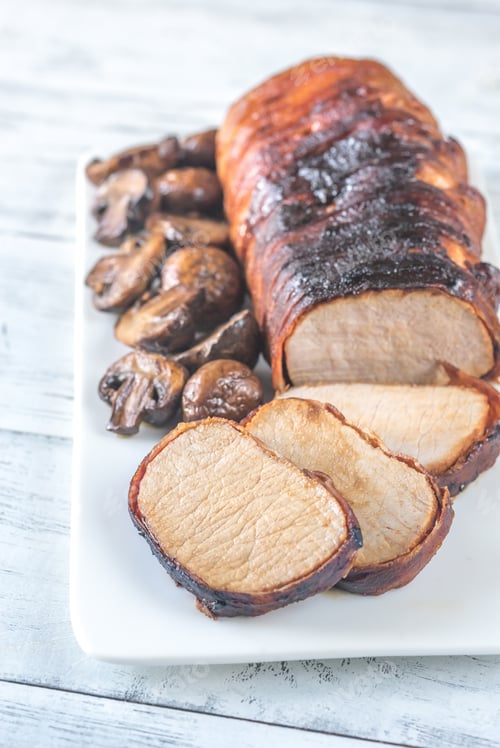 Preview: Bacon wrapped pork tenderloin
