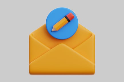 Preview: Stylized mail with pencil icon