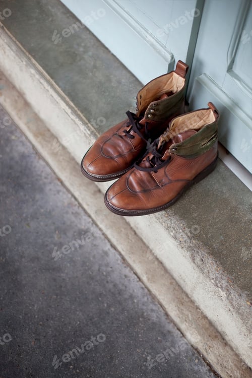 Preview: Close up of damaged but elegant shoes