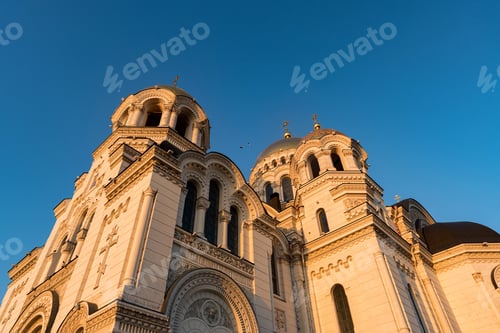Preview: Close up of russian orthodox cathedral of Ascention in Novocherkassk