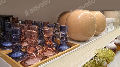 Preview: Home furnishing items candlesticks, vases and figurines coasters design for comfort