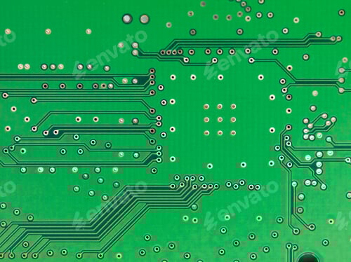Preview: A close-up of a green microprocessor