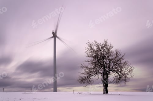 Preview: Wind power station, Ore Mountains, Czech republic
