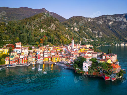 Preview: Varenna, Italy viewed from above Lake Como