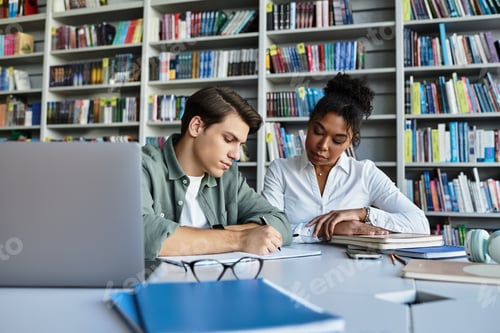 Preview: Dedicated teacher guides her student through learning in a cozy library setting