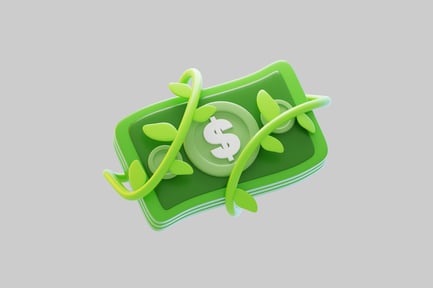 Preview: Green finance with vine accent