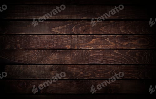 Dark Wooden Planks Surface with Natural Texture