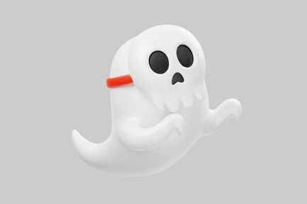 Preview: Cute cartoon ghost mask costume