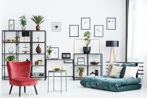 Preview: Red and green home office