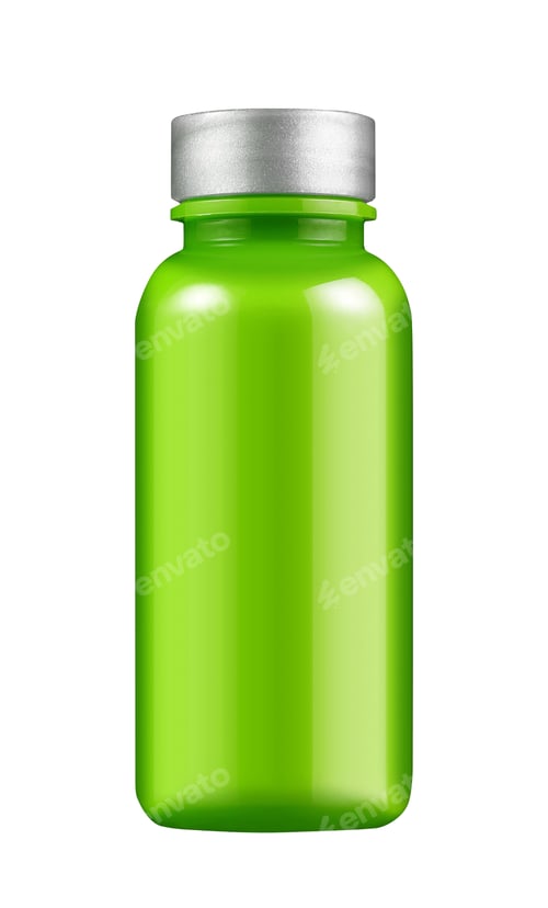 Preview: Green glass bottle