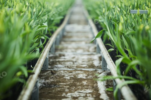 Preview: Path in greenhouse