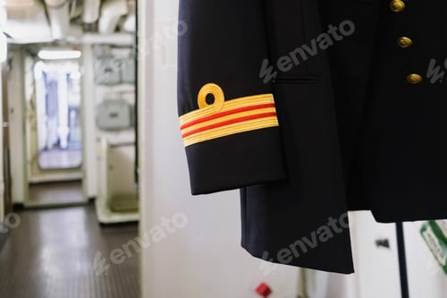 Preview: Naval Officer Uniform Hanging in Ship Interior