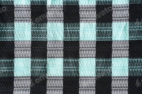Preview: Woven Fabric Texture in Blue, Black, and Grey