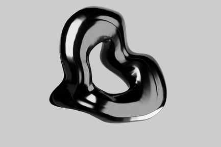 Preview: Abstract metallic sculpture with reflective surface.