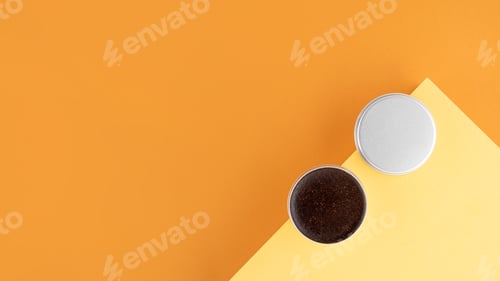Preview: Homemade cosmetics with coffee scrub and oil. Set of home SPA eco-friendly cosmetic products
