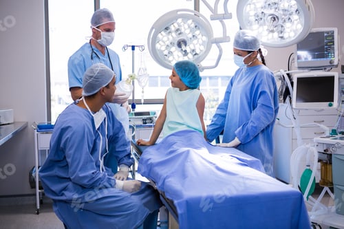 Preview: Doctor interacting with patient in operation room