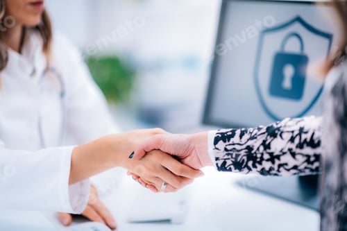 Preview: Handshake After Signing Medical Data Form