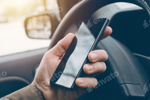 Preview: Mobile Phone Use in a Car, Close Up