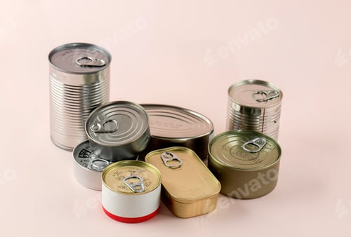 Preview: Various Unopened Tin Can Food