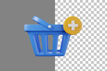 Preview: Add To Basket 3D Icon