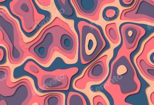 Preview: Abstract colorful papercut background and texture