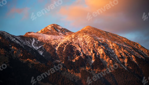 Preview: Sunset in the mountains