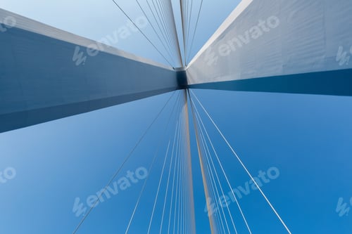 Preview: cable-stayed bridge closeup