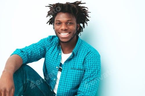 Preview: Handsome man posing in studio