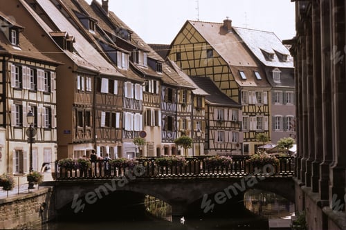 Preview: Colmar, Alsace, France: typical half-timbered houses