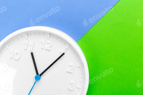 Preview: Wall Clock on color background