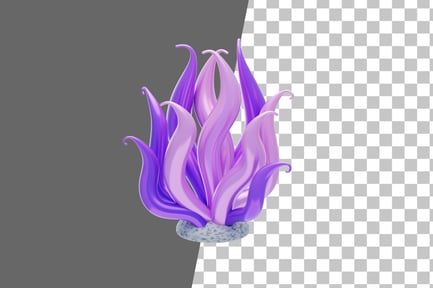 Preview: Flame Coral 3D Icon