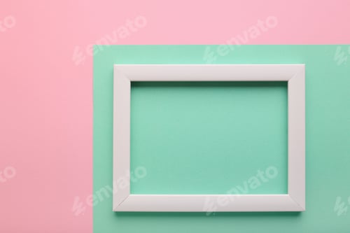 Preview: Frame on color paper background