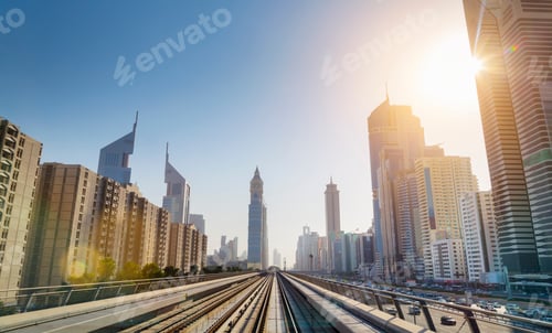 Preview: Downtown Dubai Metro rails, United Arab Emirates