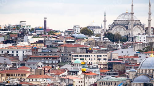 Preview: Levels of residential buildings with mosques, Istanbul,Turkey