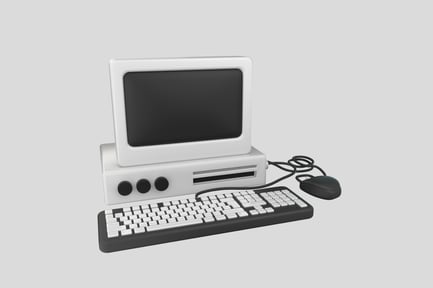 Preview: Retro Computer 3D Illustration