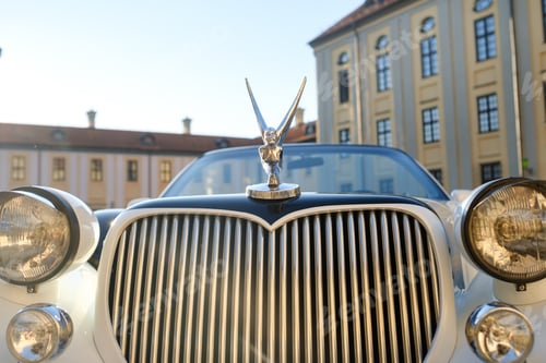 Preview: NESVIZH, Belarus-July 8, 2021: Lincoln Excalibur Phantom in the courtyard of the Nesvizh Castle