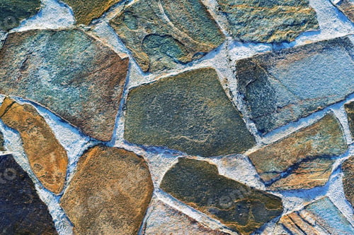 Preview: Stone Mosaic Of A Floor Or Wall Closeup For An Abstract Background And For Wallpaper Of Motley Color