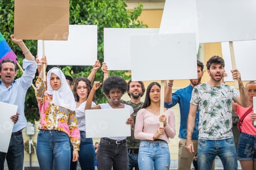 Preview: Activists demonstrating against social issues