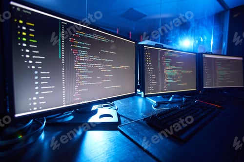 Preview: Computer with software at office