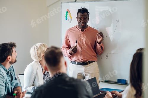Preview: Multiracial business team having a meeting in the office