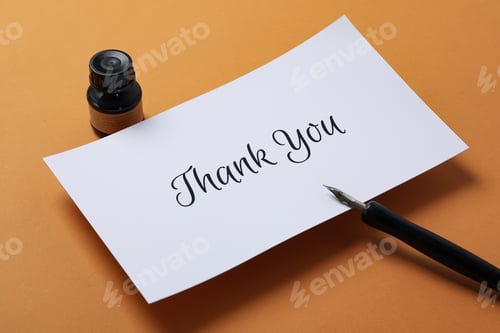 Preview: Words of gratitude, gratitude concept, text Thank you