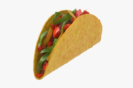 Preview: Crunchy Corn Taco with Beef and Fresh Toppings