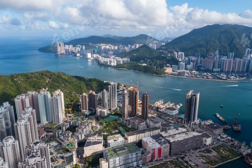 Preview: Drone fly over Hong Kong city
