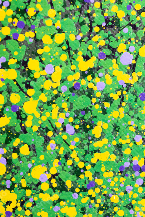Preview: Abstract colorful oil painting on canvas. Oil paint texture with brush