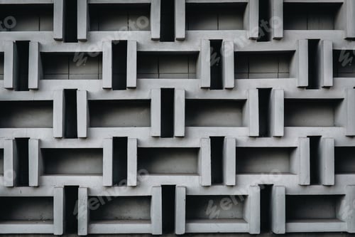 Preview: Abstract geometric background of the concrete, part of a modernist building.