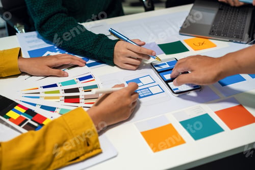 Preview: UX developer and ui designer brainstorming
