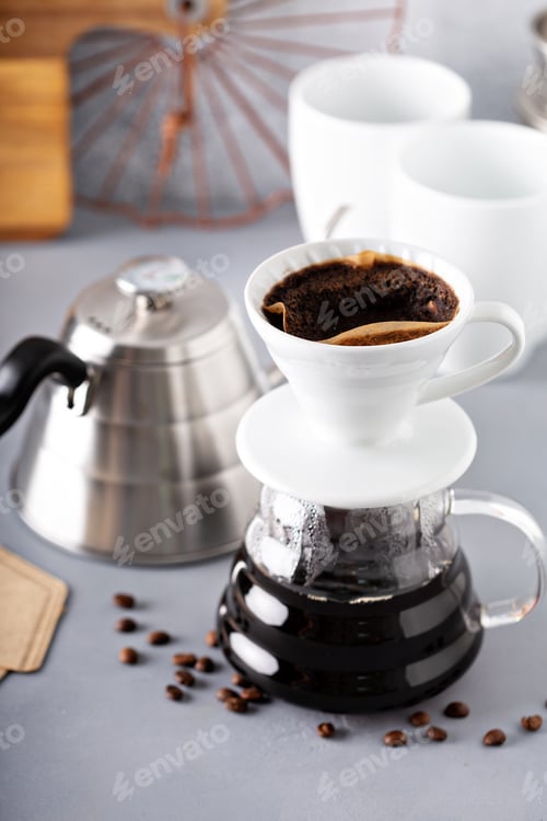 Preview: Pour over coffee being made