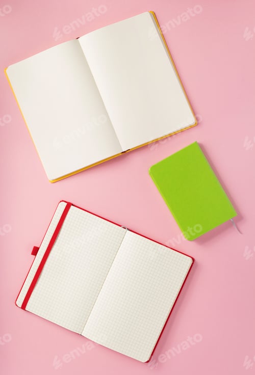 Preview: notepad at abstract background